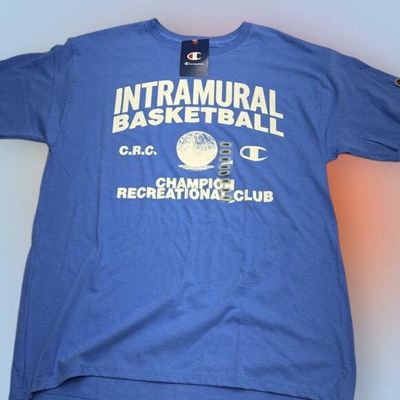 CHAMPION Men’s Large Blue Intramural Basketball Champions T-shirt - Picture 2 of 2
